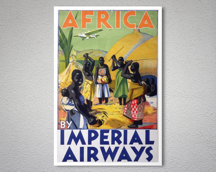 Imperial Airways Vintage Travel Poster