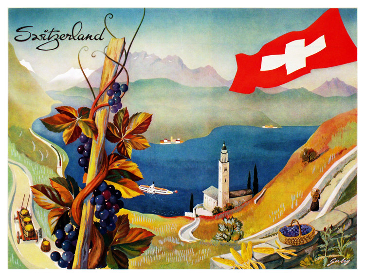 Switzerland Travel Poster | Arty Posters