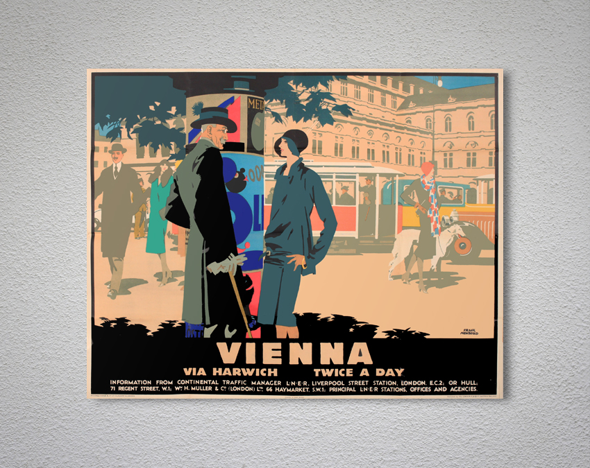 Vintage Travel poster reproduction Austria