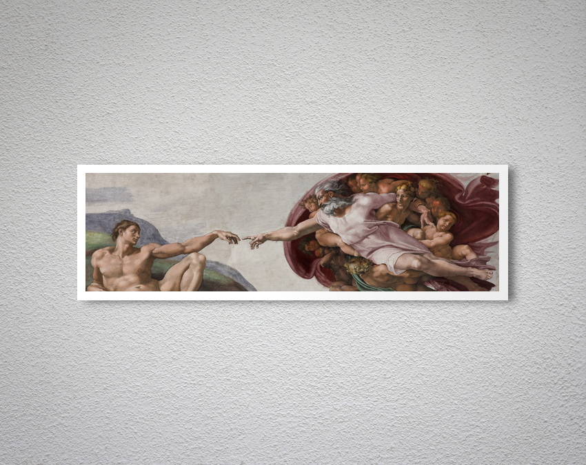 The Creation Of Adam By Michelangelo Fine Art Print