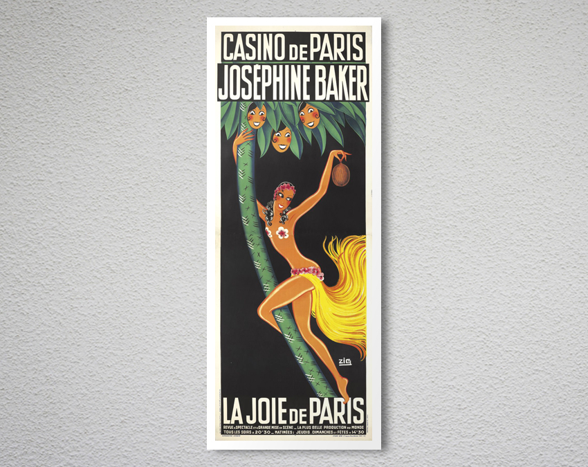 Josephine Baker Casino De Paris Burlesque Show Photo A0,A1,A2,A3,A4 Poster