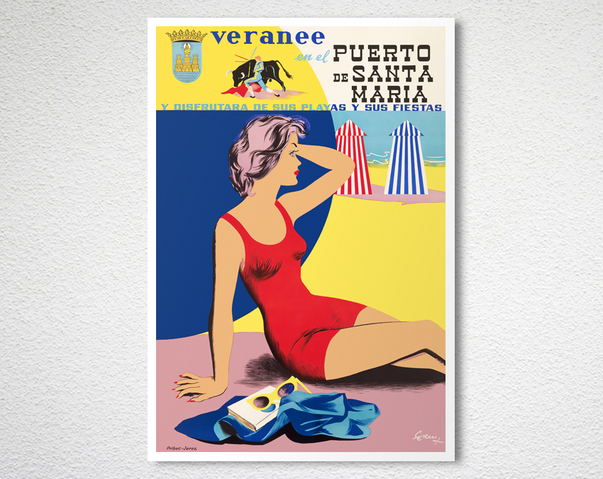 Veranee en el Puerto de Santa Maria, Spain Vintage Travel Poster | Arty  Posters